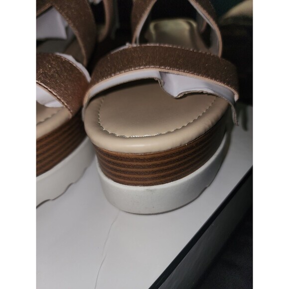 Guess Berty Platform Sandals Rose Gold Metallic 9 M - Picture 12 of 12